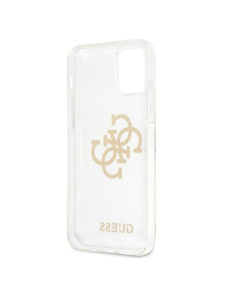 Guess Glitter 4G Big Logo dėklas, skirtas iPhone 12 Pro Max - skaidrus Guess Glitter 4G Big Logo dėklas, skirtas iPhone 12 Pro Max - skaidrus
