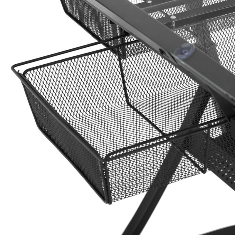Rašomasis stiklo piešimo stalas su stalčiais piešimui eskizams 120x60 cm