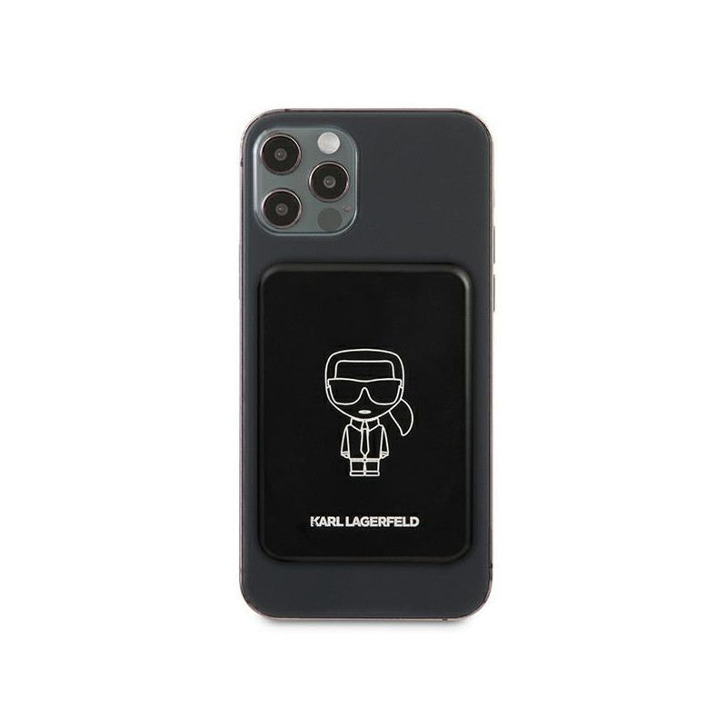 Karl Lagerfeld 3000mAh indukcinis maitinimo blokas su MagSafe - juodas