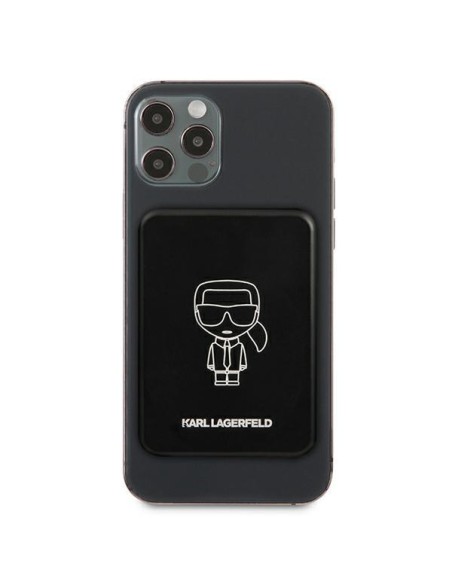 Karl Lagerfeld 3000mAh indukcinis maitinimo blokas su MagSafe - juodas
