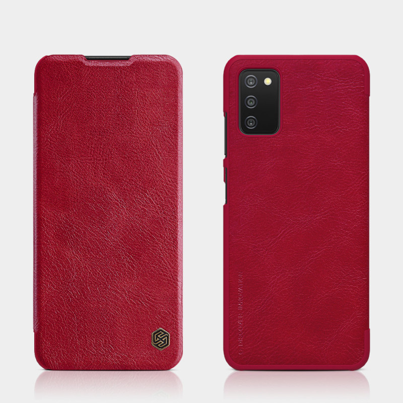Nillkin Qin odinis dėklas Samsung Galaxy A03s juodas