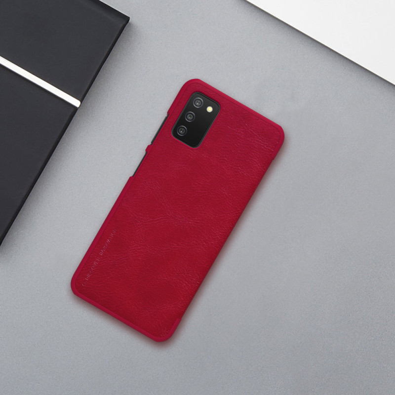 Nillkin Qin odinis dėklas Samsung Galaxy A03s juodas