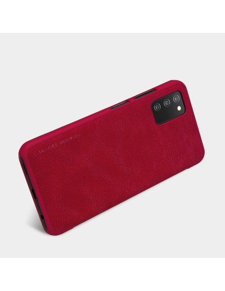 Nillkin Qin odinis dėklas Samsung Galaxy A03s raudonas Nillkin Qin odinis dėklas Samsung Galaxy A03s raudonas