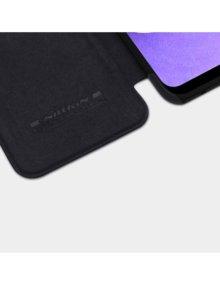 Nillkin Qin odinis dėklas Samsung Galaxy A03s raudonas Nillkin Qin odinis dėklas Samsung Galaxy A03s raudonas