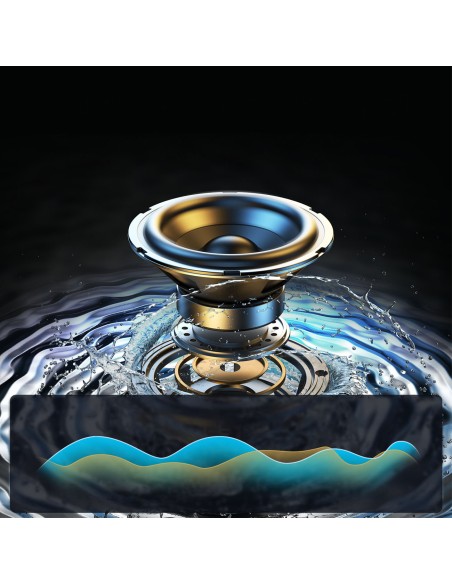 Bluetooth 5.1 belaidis garsiakalbis RGB apšvietimas juodas