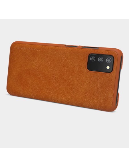 Nillkin Qin odinis dėklas Samsung Galaxy A03s raudonas Nillkin Qin odinis dėklas Samsung Galaxy A03s raudonas