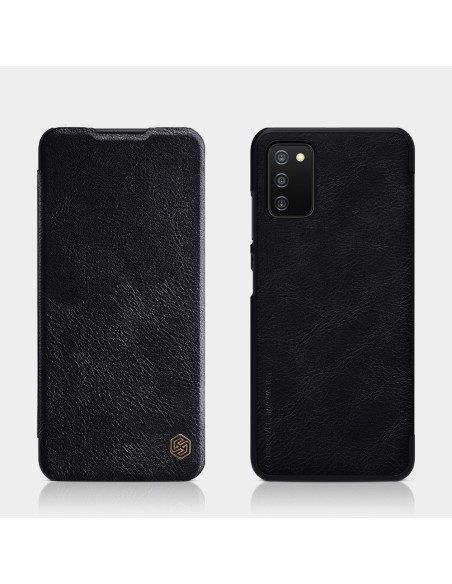 Nillkin Qin odinis dėklas Samsung Galaxy A03s raudonas Nillkin Qin odinis dėklas Samsung Galaxy A03s raudonas