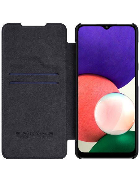 Nillkin Qin odinis dėklas Samsung Galaxy A22 4G juodas Nillkin Qin odinis dėklas Samsung Galaxy A22 4G juodas