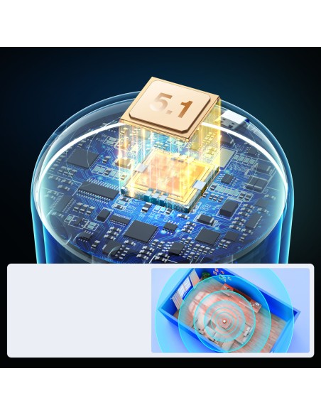 Bluetooth 5.1 belaidis garsiakalbis RGB apšvietimas juodas