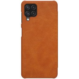 Nillkin Qin odinis dėklas Samsung Galaxy A22 4G rudas
