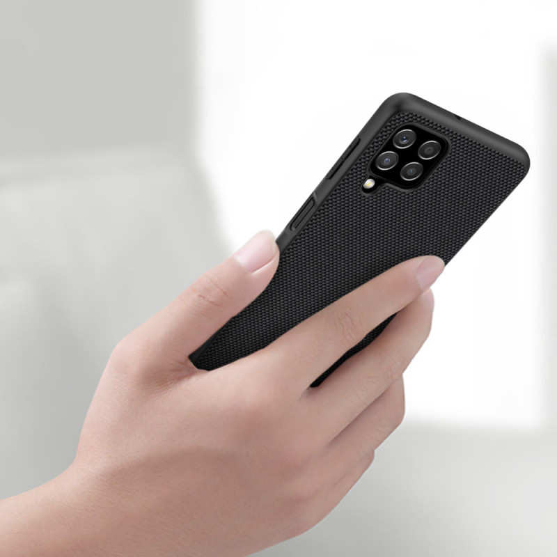 Nillkin Textured Case tvirtas sustiprintas dėklas su gelio rėmeliu ir nailonine nugara, skirtas Samsung Galaxy A22 4G ju...