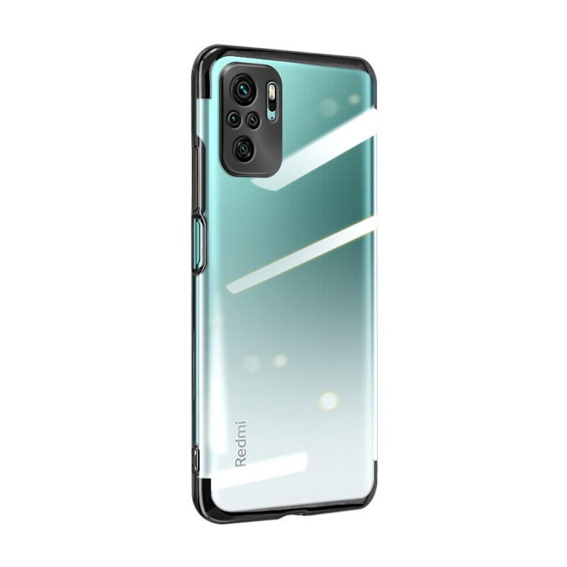 Clear Color dėklo gelio dangtelis su metaliniu rėmeliu Xiaomi Redmi Note 10 5G / Poco M3 Pro juodas Clear Color dėklo gelio dangtelis su metaliniu rėmeliu Xiaomi Redmi Note 10 5G / Poco M3 Pro juodas