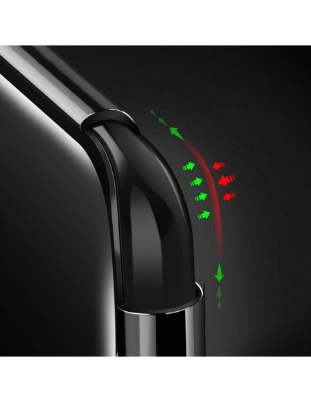 Clear Color dėklo gelio dangtelis su metaliniu rėmeliu Xiaomi Redmi Note 10 5G / Poco M3 Pro raudonas