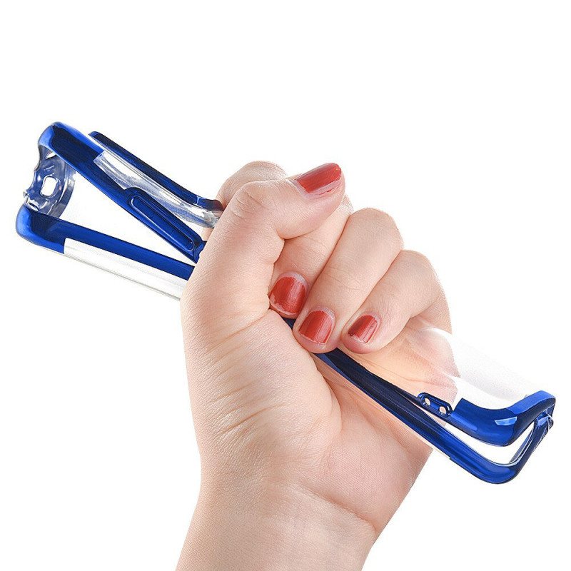 Clear Color dėklo gelio dangtelis su metaliniu rėmeliu Xiaomi Redmi Note 10 5G / Poco M3 Pro raudonas