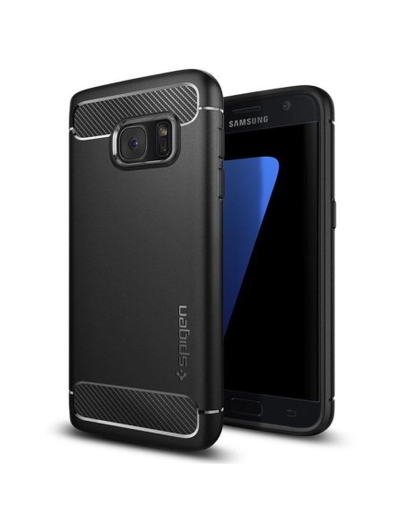 Spigen Rugged Armor dėklas Samsung Galaxy S7 - juodas Spigen Rugged Armor dėklas Samsung Galaxy S7 - juodas