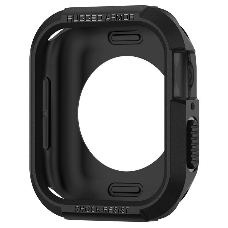 „Spigen Rugged Armor“ dėklas, skirtas Apple Watch 4/ 5/ 6/ 7/ 8/ SE (40/ 41 mm) – juodas