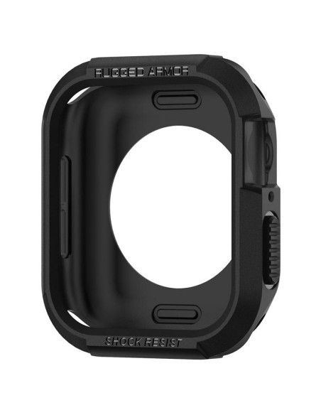 „Spigen Rugged Armor“ dėklas, skirtas Apple Watch 4/ 5/ 6/ 7/ 8/ SE (40/ 41 mm) – juodas „Spigen Rugged Armor“ dėklas, skirtas Apple Watch 4/ 5/ 6/ 7/ 8/ SE (40/ 41 mm) – juodas