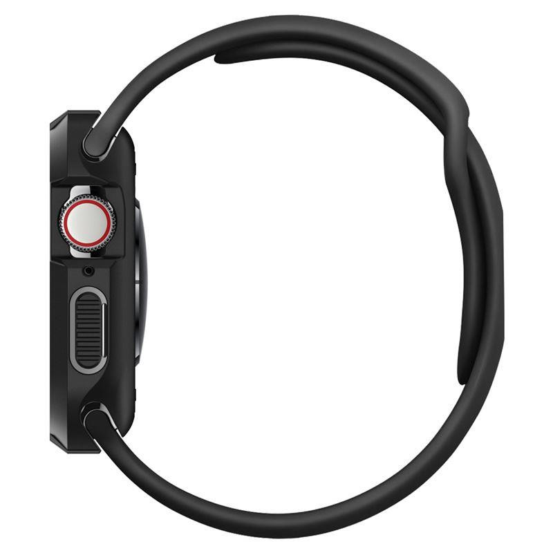 „Spigen Rugged Armor“ dėklas, skirtas Apple Watch 4/ 5/ 6/ 7/ 8/ SE (40/ 41 mm) – juodas