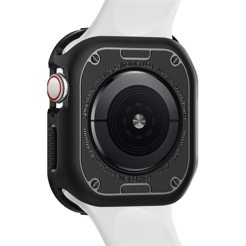 „Spigen Rugged Armor“ dėklas, skirtas Apple Watch 4/ 5/ 6/ 7/ 8/ SE (40/ 41 mm) – juodas