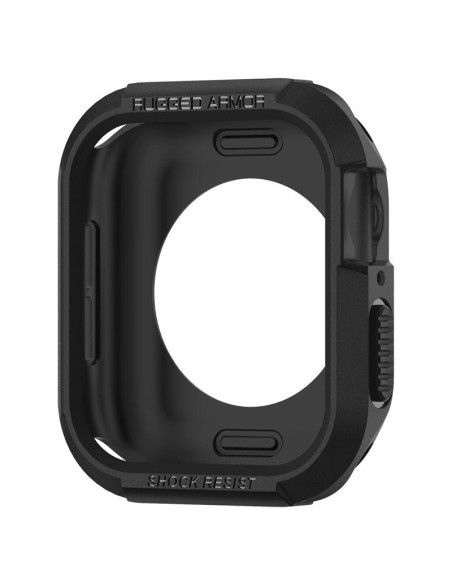 „Spigen Rugged Armor“ dėklas, skirtas Apple Watch 4/ 5/ 6/ 7/ 8/ SE (40/ 41 mm) – juodas „Spigen Rugged Armor“ dėklas, skirtas Apple Watch 4/ 5/ 6/ 7/ 8/ SE (40/ 41 mm) – juodas