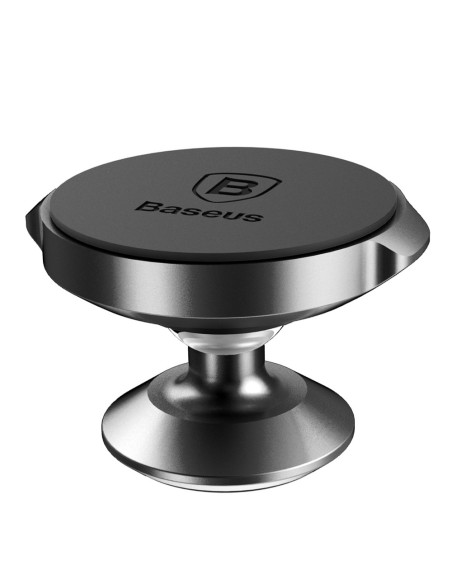 Juodas magnetinis automobilinio telefono laikiklis prietaisų skydeliui