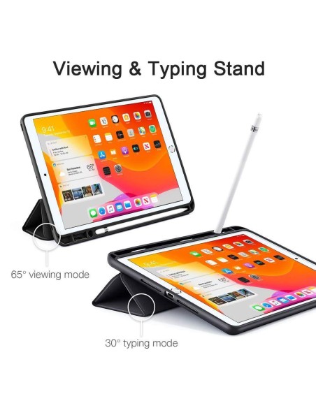 ESR Rebound pieštuko dėklas iPad 10.2& 39 & 39 2019 / 2020 / 2021 - juodas
