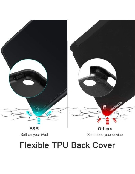 ESR Rebound pieštuko dėklas iPad 10.2& 39 & 39 2019 / 2020 / 2021 - juodas