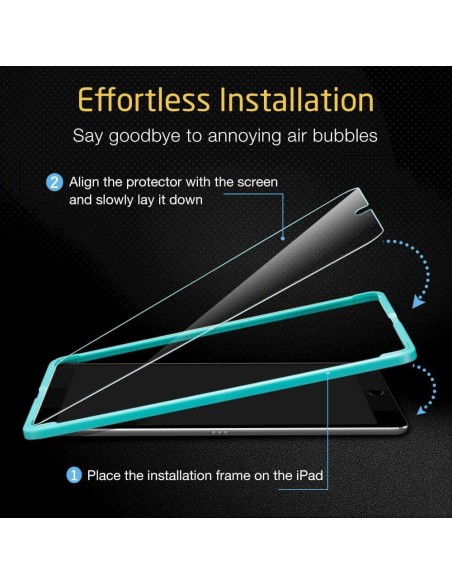 ESR grūdintas stiklas, skirtas iPad 10,2 colių 2019 / 2020 / 2021 m. ESR grūdintas stiklas, skirtas iPad 10,2 colių 2019 / 2020 / 2021 m.