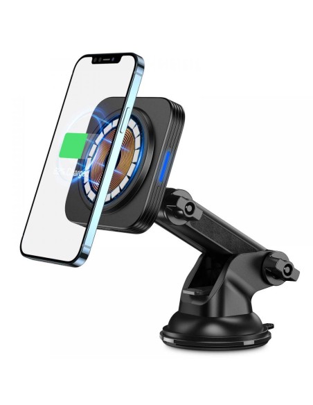 ESR Halolock Magnetinis magnetinis laikiklis su MagSafe įkrovikliu automobilio kabinai - juodas