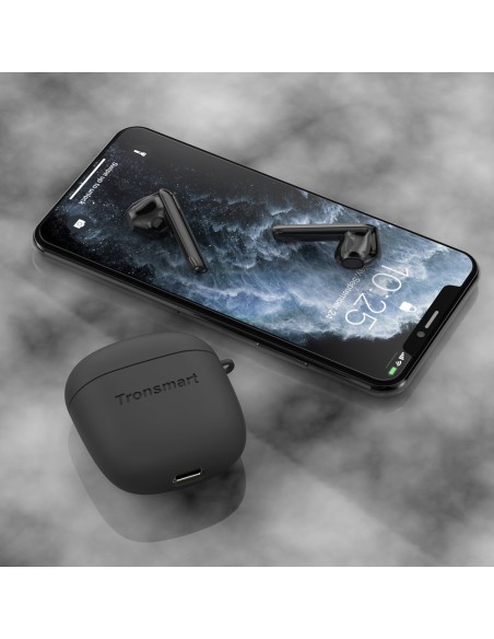 Tronsmart ausinių dėklas, silikoninis dėklas, skirtas Tronsmart Onyx Ace Pro / Onyx Ace Purple ausinėms Tronsmart ausinių dėklas, silikoninis dėklas, skirtas Tronsmart Onyx Ace Pro / Onyx Ace Purple ausinėms