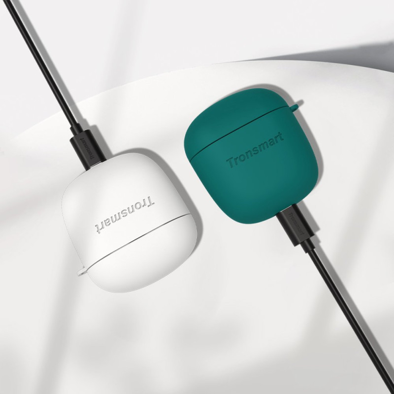 Tronsmart ausinių dėklas, silikoninis dėklas, skirtas Tronsmart Onyx Ace Pro / Onyx Ace juodoms ausinėms