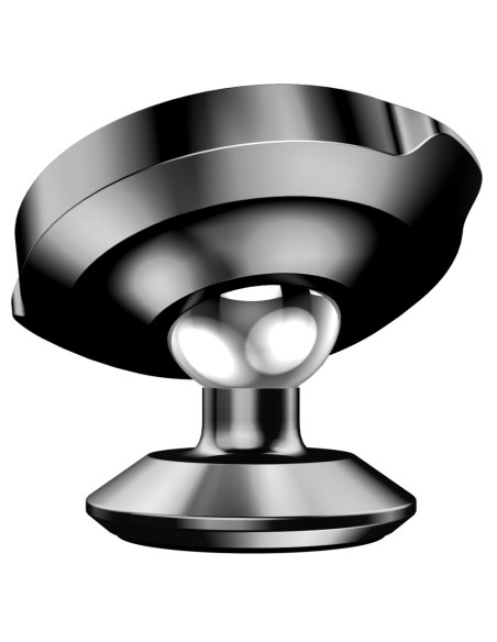 Juodas magnetinis automobilinio telefono laikiklis prietaisų skydeliui