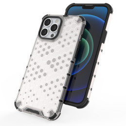 Korinis dėklas, šarvuotas dangtelis su gelio rėmeliu, iPhone 13 Pro Max, mėlynas