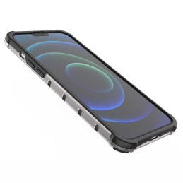 Korinis dėklas, šarvuotas dangtelis su gelio rėmeliu, iPhone 13 Pro Max, mėlynas