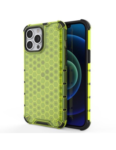 Korinis dėklas, šarvuotas dangtelis su gelio rėmeliu, iPhone 13 Pro Max, žalias Korinis dėklas, šarvuotas dangtelis su gelio rėmeliu, iPhone 13 Pro Max, žalias