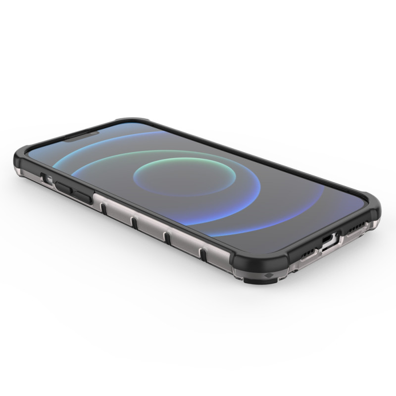 Korinis dėklas, šarvuotas dangtelis su gelio rėmeliu, iPhone 13 Pro Max, žalias