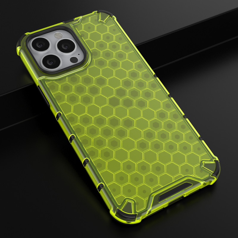 Korinis dėklas, šarvuotas dangtelis su gelio rėmeliu, iPhone 13 Pro Max, žalias