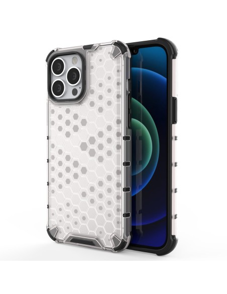 Korinis dėklas, šarvuotas dangtelis su gelio rėmeliu, iPhone 13 Pro Max, skaidrus