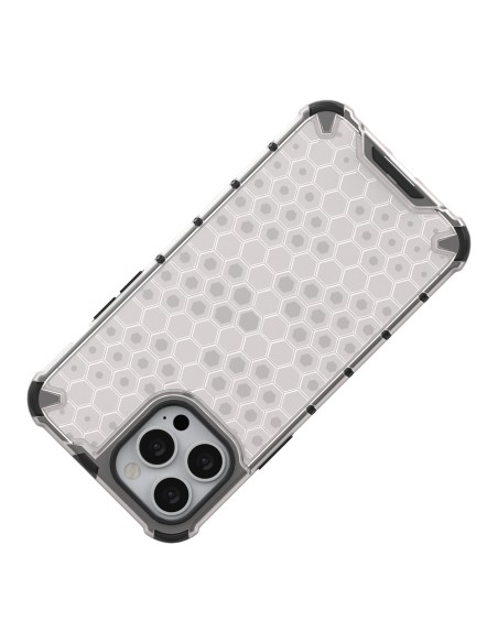 Korinis dėklas, šarvuotas dangtelis su gelio rėmeliu, iPhone 13 Pro Max, skaidrus