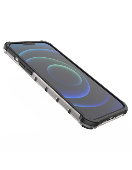 Korinis dėklas, šarvuotas dangtelis su gelio rėmeliu, iPhone 13 Pro Max, skaidrus