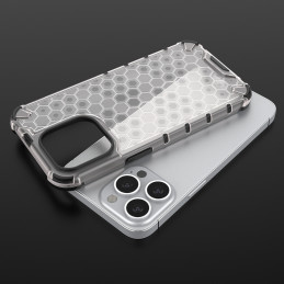 Korinis dėklas, šarvuotas dangtelis su gelio rėmeliu, iPhone 13 Pro, juodas