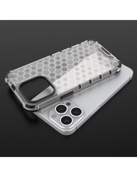 Korinis dėklas, šarvuotas dangtelis su gelio rėmeliu, iPhone 13 Pro, juodas