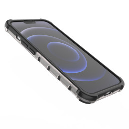 Korinis dėklas, šarvuotas dangtelis su gelio rėmeliu, iPhone 13 Pro, juodas