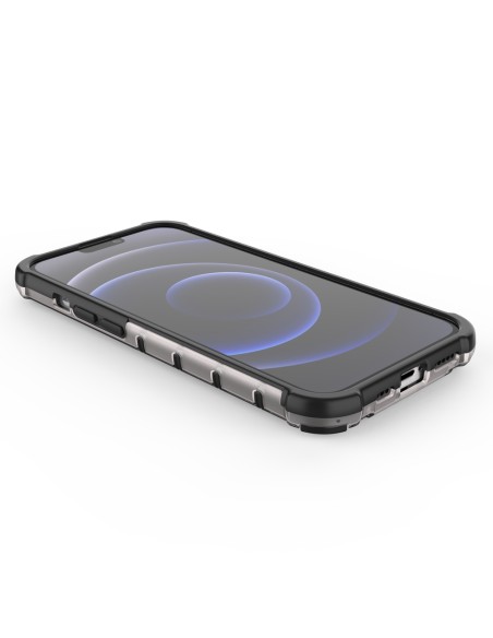 Korinis šarvuotas dėklas su gelio rėmeliu, skirtas iPhone 13 Pro raudonas