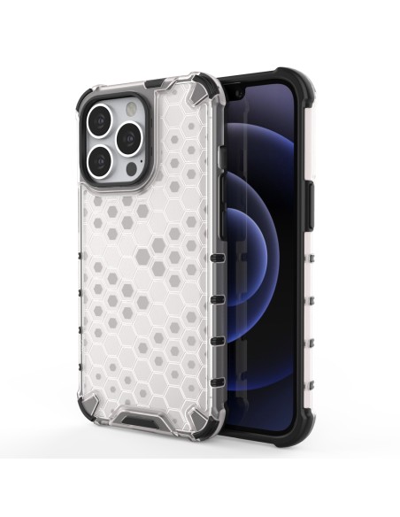 Korinis dėklas, šarvuotas dangtelis su gelio rėmeliu, iPhone 13 Pro, skaidrus Korinis dėklas, šarvuotas dangtelis su gelio rėmeliu, iPhone 13 Pro, skaidrus