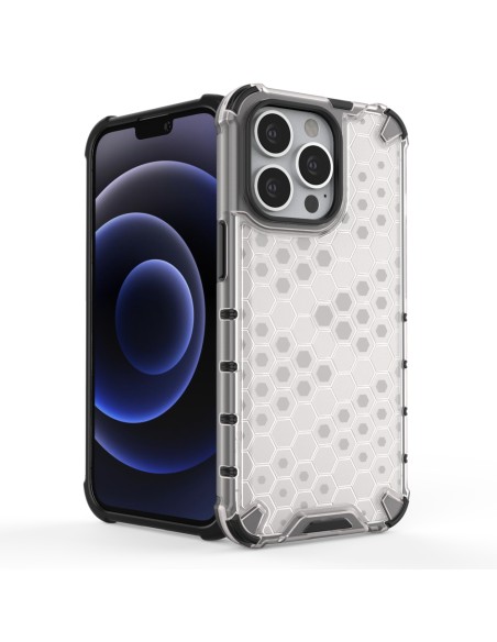 Korinis dėklas, šarvuotas dangtelis su gelio rėmeliu, iPhone 13 Pro, skaidrus Korinis dėklas, šarvuotas dangtelis su gelio rėmeliu, iPhone 13 Pro, skaidrus