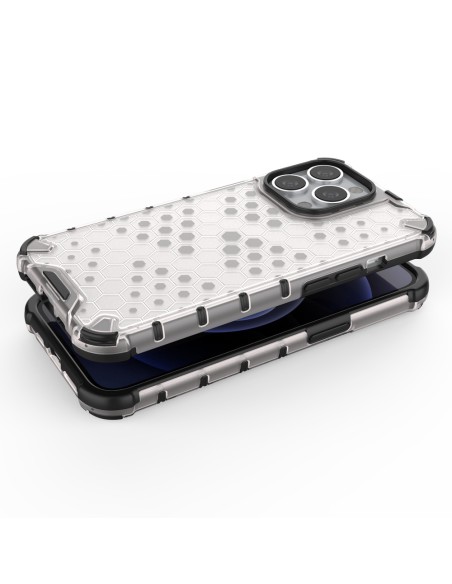 Korinis dėklas, šarvuotas dangtelis su gelio rėmeliu, iPhone 13 Pro, skaidrus Korinis dėklas, šarvuotas dangtelis su gelio rėmeliu, iPhone 13 Pro, skaidrus