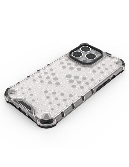 Korinis dėklas, šarvuotas dangtelis su gelio rėmeliu, iPhone 13 Pro, skaidrus Korinis dėklas, šarvuotas dangtelis su gelio rėmeliu, iPhone 13 Pro, skaidrus