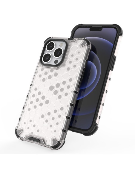 Korinis dėklas, šarvuotas dangtelis su gelio rėmeliu, iPhone 13 Pro, skaidrus Korinis dėklas, šarvuotas dangtelis su gelio rėmeliu, iPhone 13 Pro, skaidrus