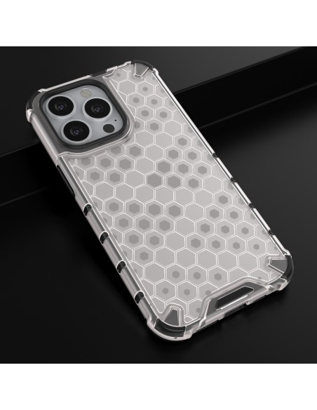 Korinis dėklas, šarvuotas dangtelis su gelio rėmeliu, iPhone 13 Pro, skaidrus Korinis dėklas, šarvuotas dangtelis su gelio rėmeliu, iPhone 13 Pro, skaidrus